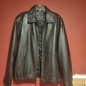 Men's Black Leather Jacket
